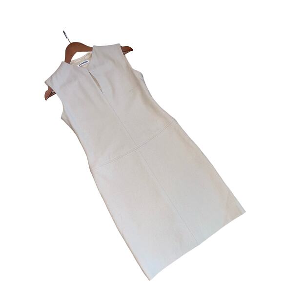Jil Sander Cream Mini Dress - Picture 1 of 15